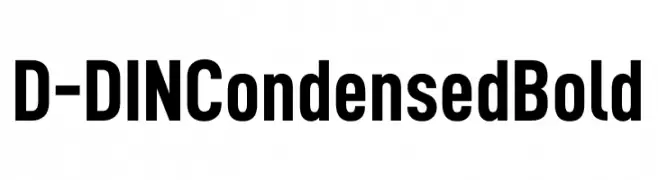 D-DIN Condensed Bold  Fuentes Gratis Descargar