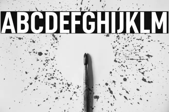 D-DIN Condensed Bold Шрифта examples