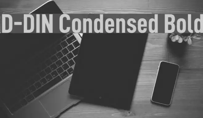 D-DIN Condensed Bold Font examples