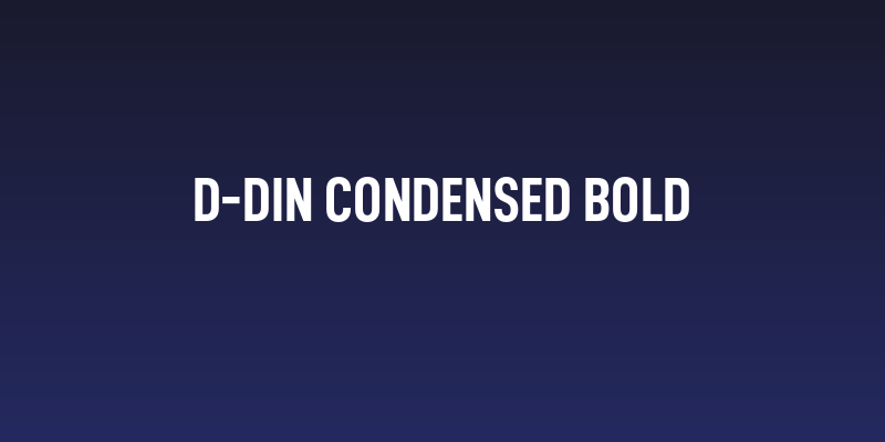 D-DIN Condensed Bold Social Header
