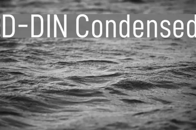 D-DIN Condensed Example 3