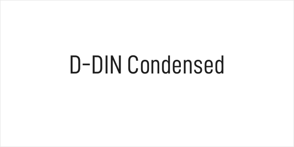 D-DIN Condensed Logo