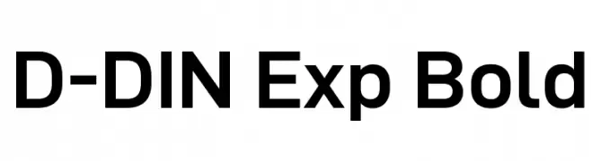 D-DIN Exp Bold  Скачать бесплатные шрифты