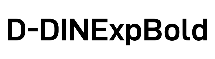 D-DIN Exp Bold  フリーフォントのダウンロード