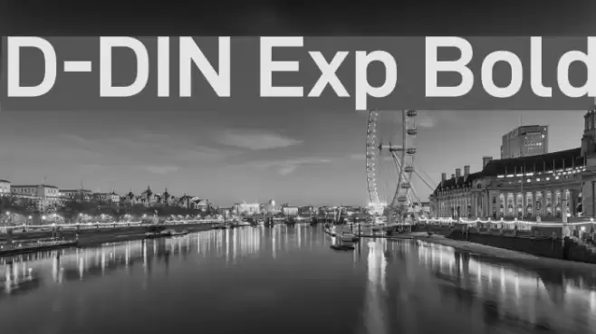 D-DIN Exp Bold Caratteri examples
