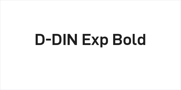D-DIN Exp Bold Logo