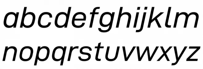 D-DIN Exp Italic Fuentes MINÚSCULAS