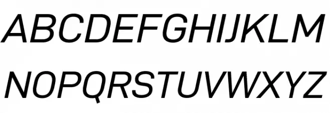 D-DIN Exp Italic Шрифта ВЕРХНИЙ