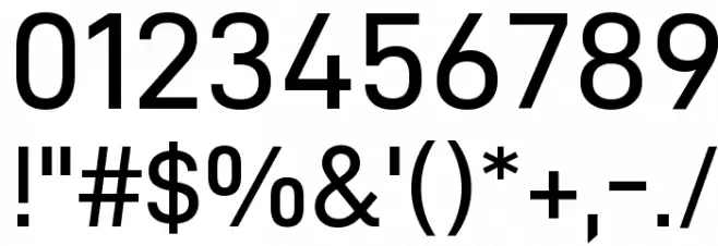 D-DIN Exp Font OTHER CHARS