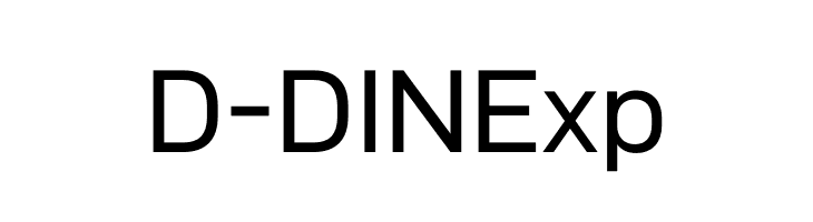 D-DIN Exp  免费字体下载