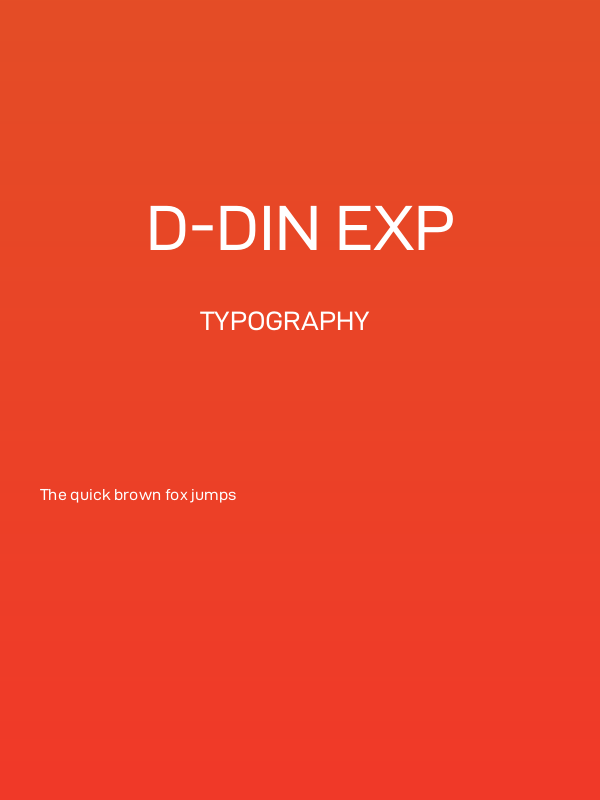 D-DIN Exp Poster