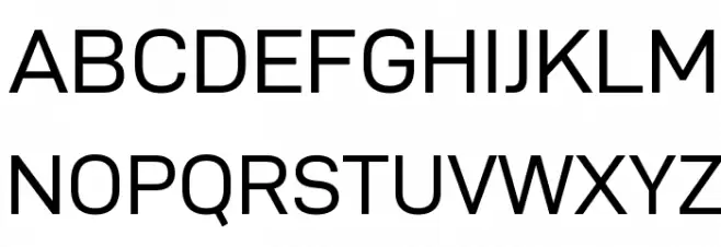 D-DIN Exp Schriftart Groß