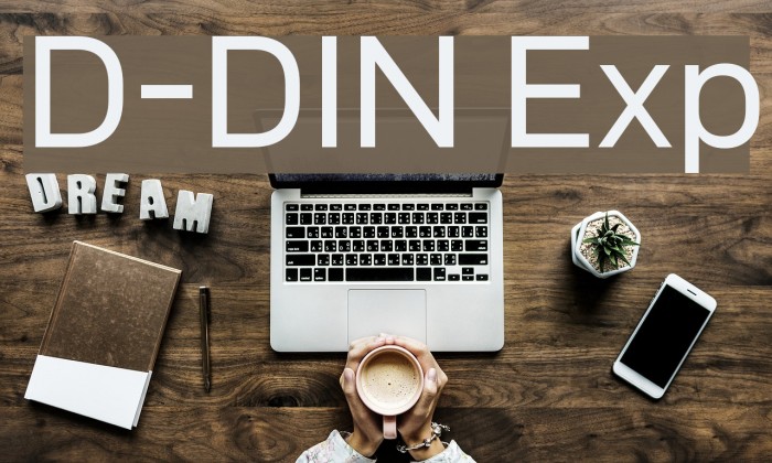 D-DIN Exp Font examples