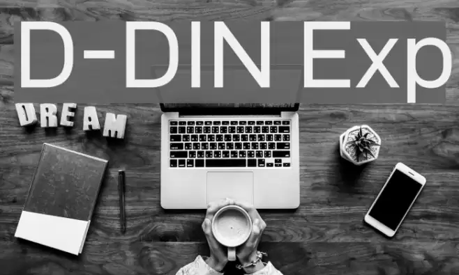 D-DIN Exp Font examples