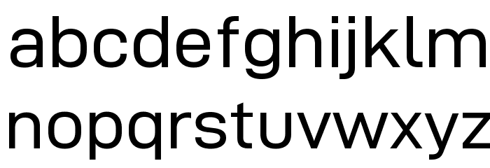 D-DIN Exp Font LOWERCASE
