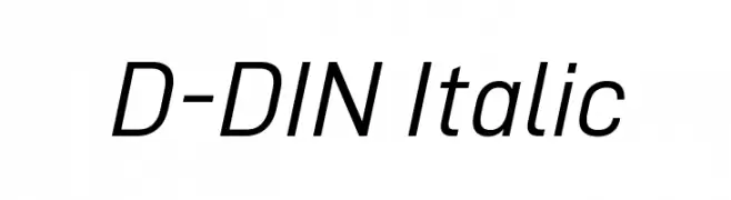 D-DIN Italic  تنزيل الخطوط