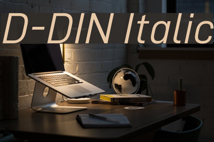 D-DIN Italic Font examples
