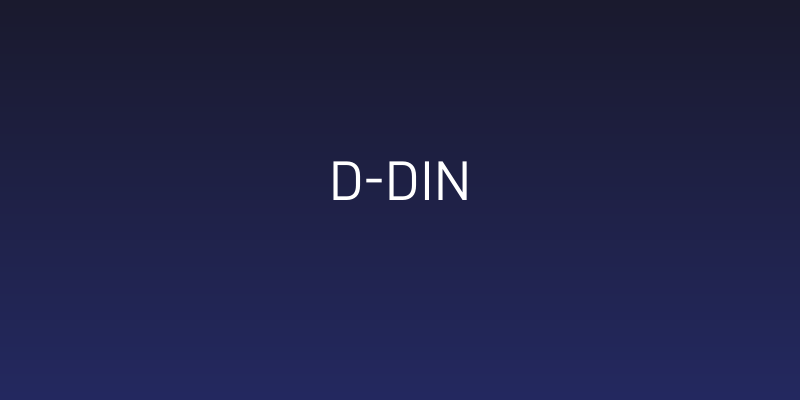 D-DIN Social Header