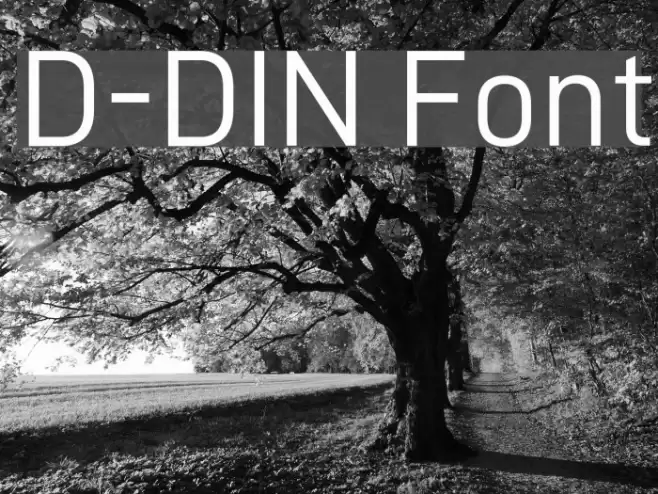 D-DIN फ़ॉन्ट examples