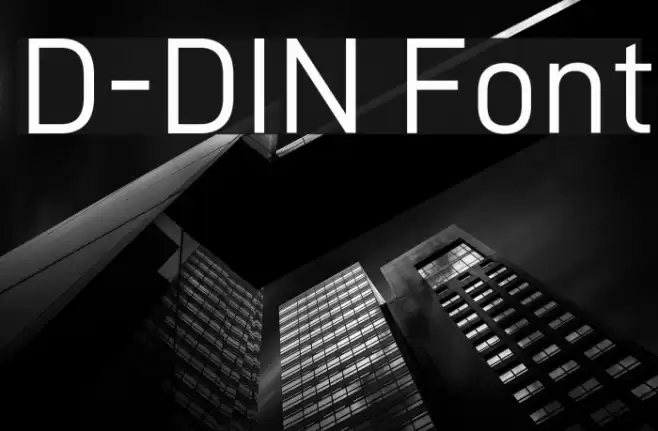 D-DIN फ़ॉन्ट examples