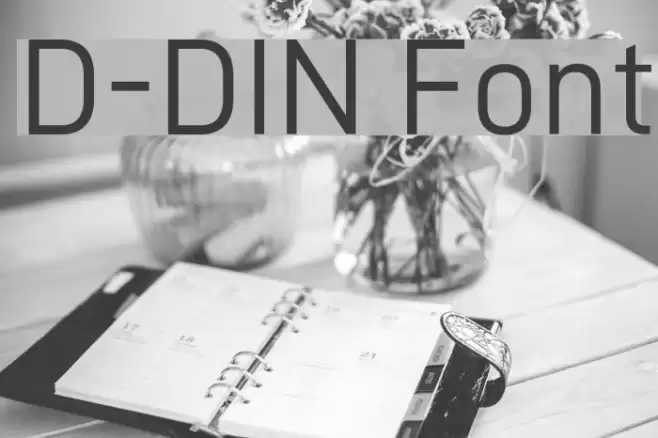 D-DIN फ़ॉन्ट examples