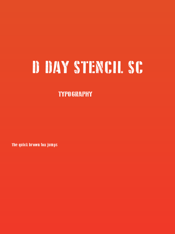 D Day Stencil SC Poster