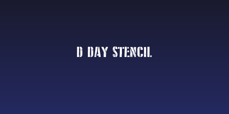 D Day Stencil Social Header