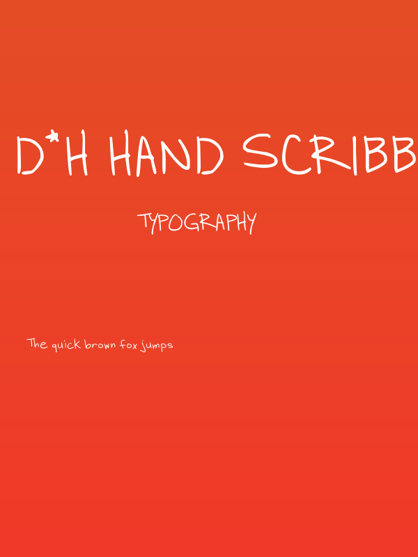 D*H Hand Scribblies Poster