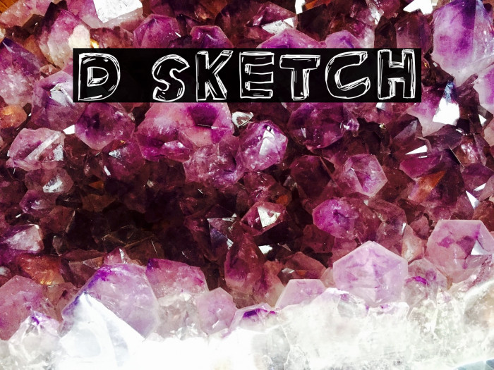D Sketch Font examples