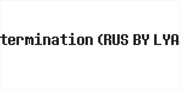 D-determination (RUS BY LYAJKA) Logo