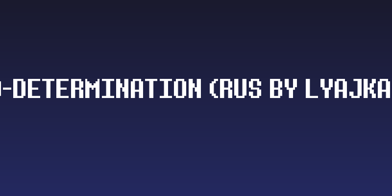 D-determination (RUS BY LYAJKA) Social Header