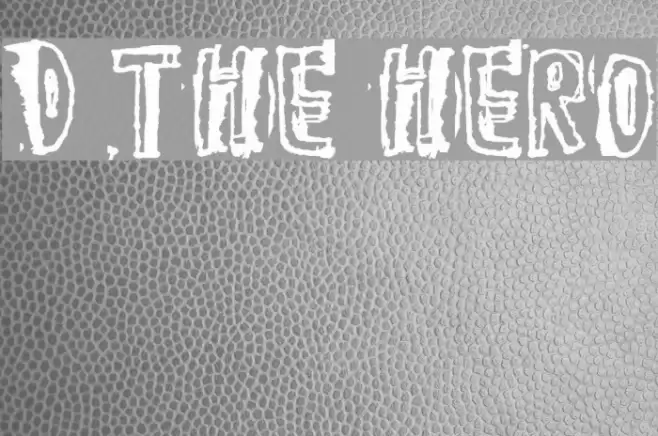 D the hero Font examples