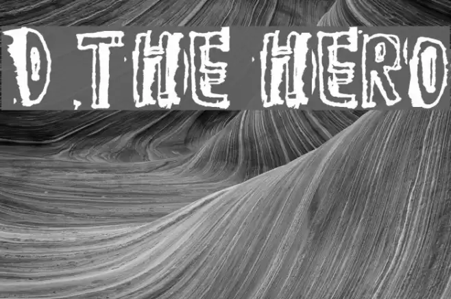 D the hero Font examples