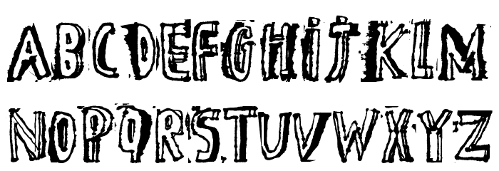 D the hero Font Litere mici