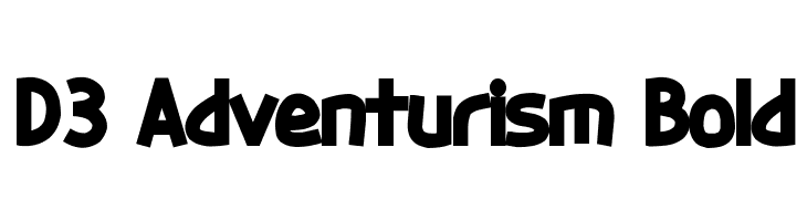D3 Adventurism Bold Font