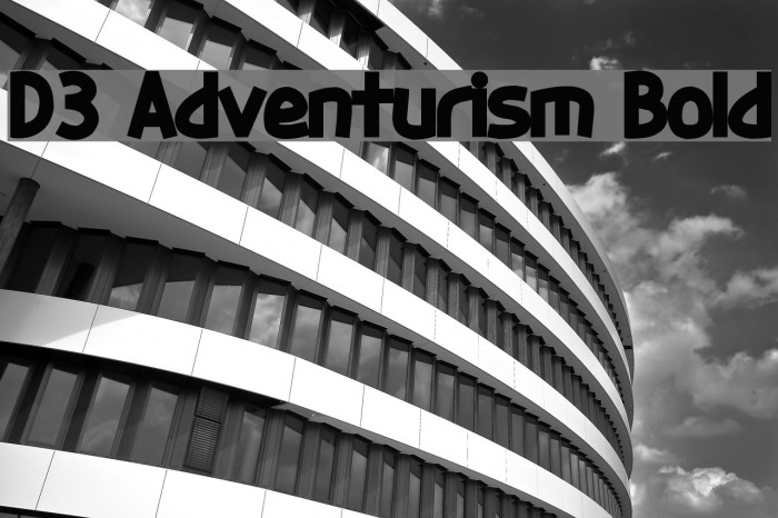 D3 Adventurism Bold Font examples