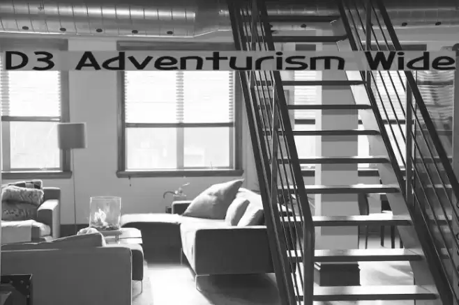 D3 Adventurism Wide Font examples