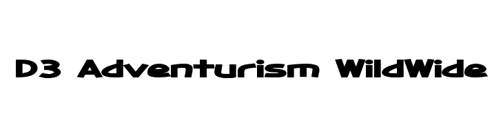 D3 Adventurism WildWide Font
