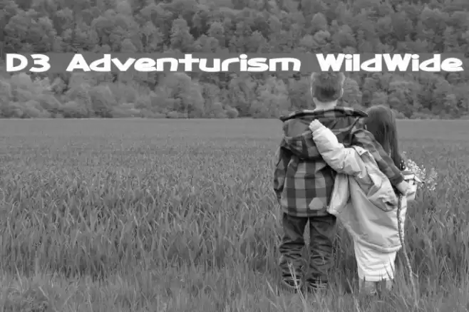 D3 Adventurism WildWide Шрифта examples