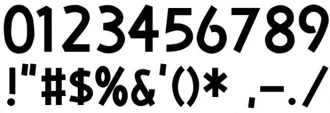 D3 Adventurism Font OTHER CHARS