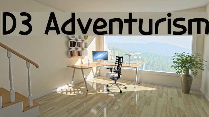 D3 Adventurism Шрифта examples