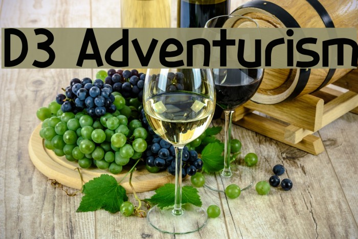 D3 Adventurism Шрифта examples