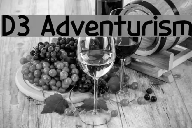 D3 Adventurism Font examples