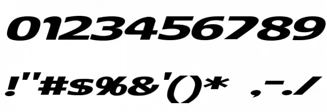 D3 Archism Italic Font OTHER CHARS