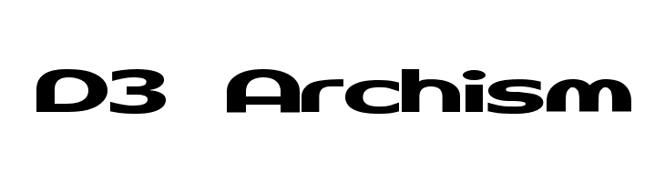 D3 Archism Font