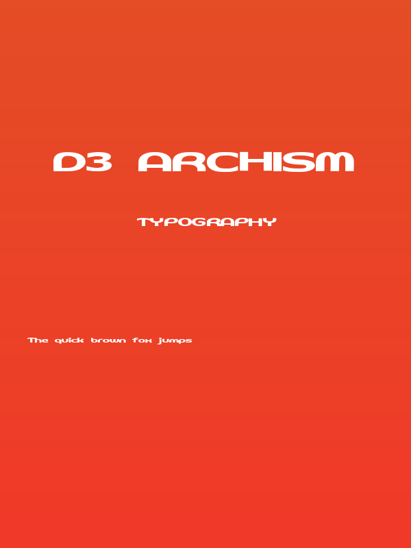 D3 Archism Poster
