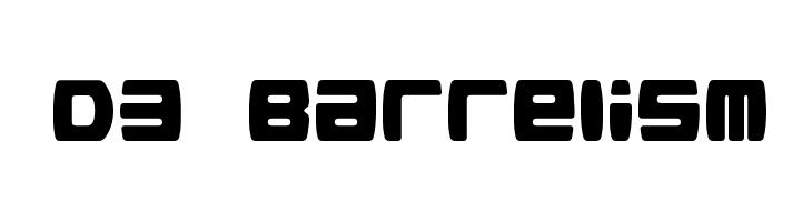 D3 Barrelism Font