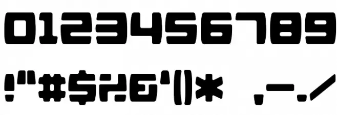 D3 Barrelism Шрифта ДРУГИЕ символов