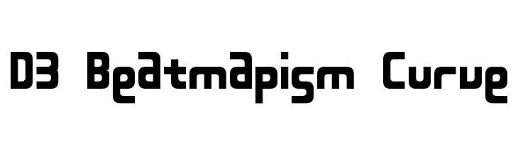 D3 Beatmapism Curve Font