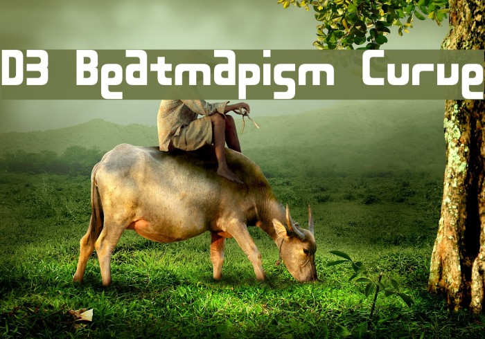 D3 Beatmapism Curve Шрифта examples